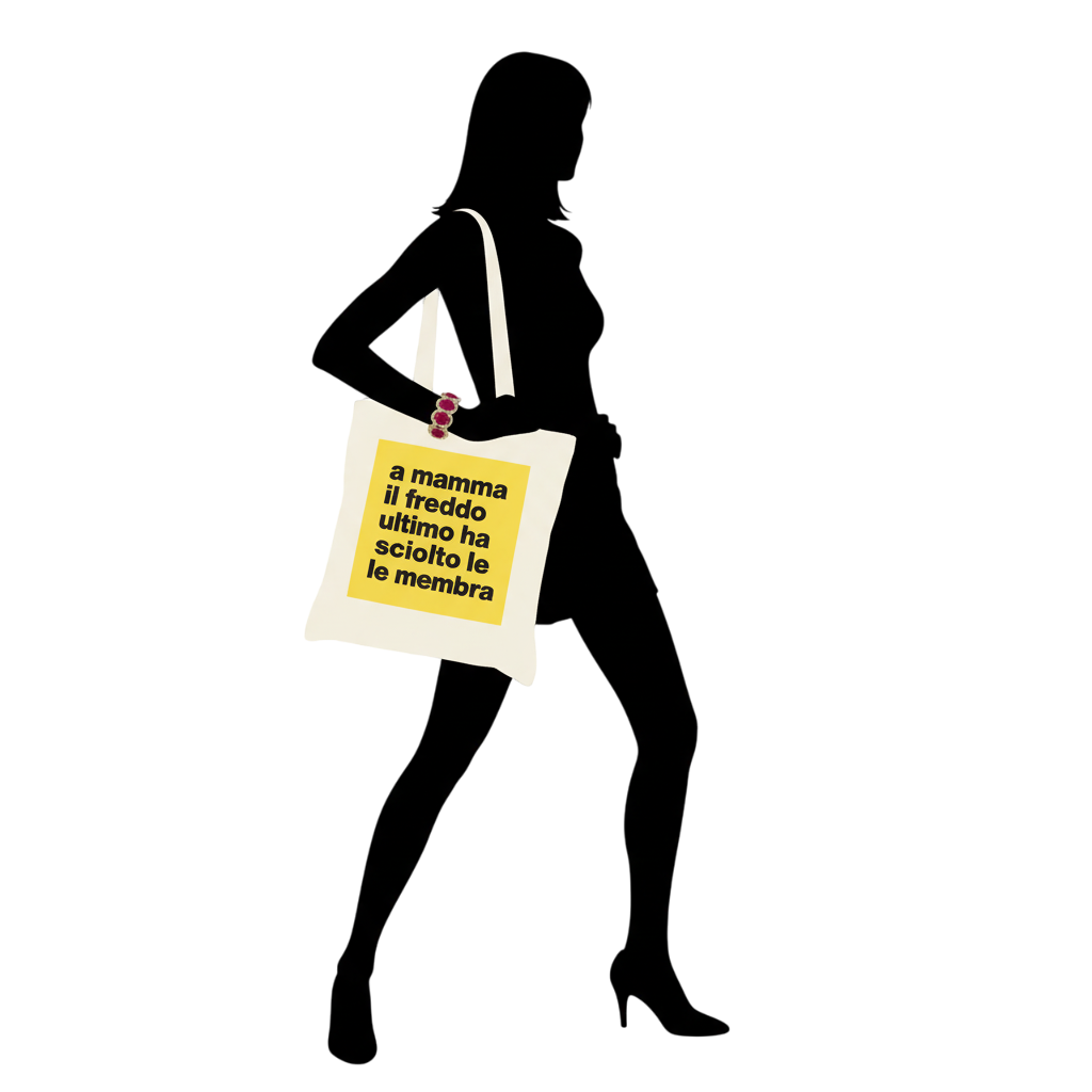 Silhouette di donna con borsa - Icona Dada21